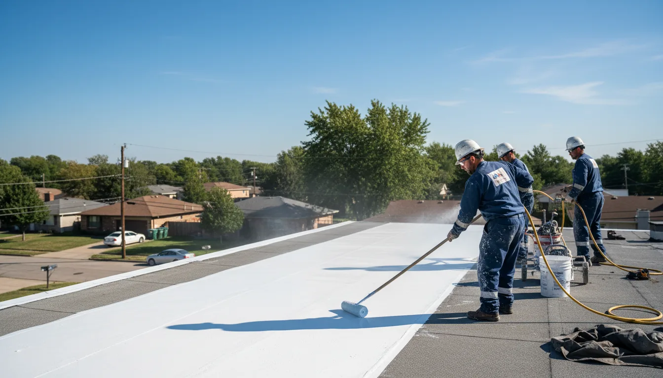 Commercial roof coating in Langley, AR near me